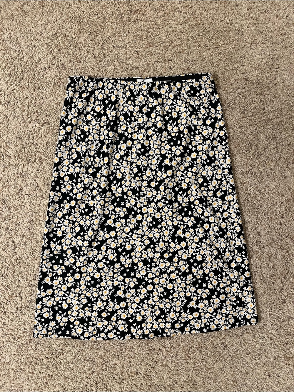 Hollister Daisy Print midi skirt